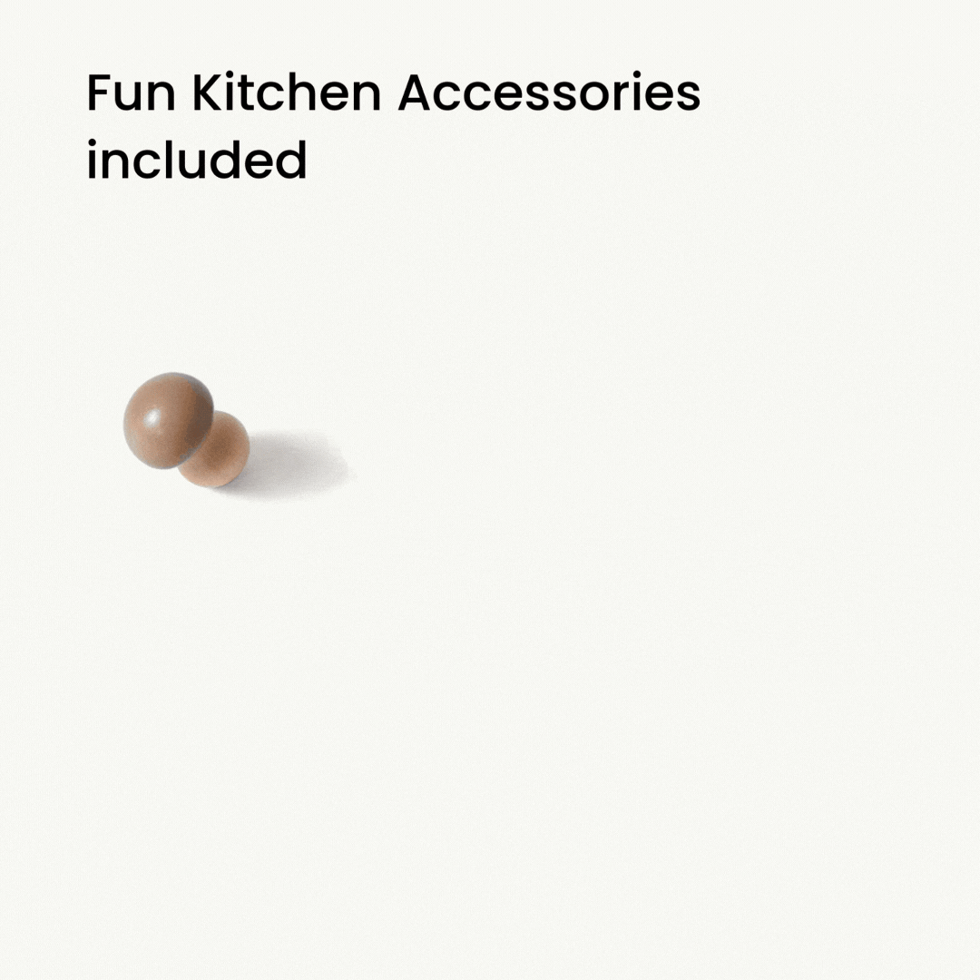 Tiny Land Honey Kitchenette | Wooden Play Kitchen for Toddlers