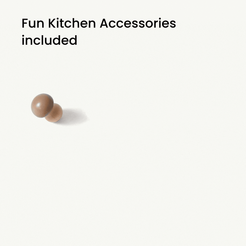 Tiny Land Honey Kitchenette | Wooden Play Kitchen for Toddlers