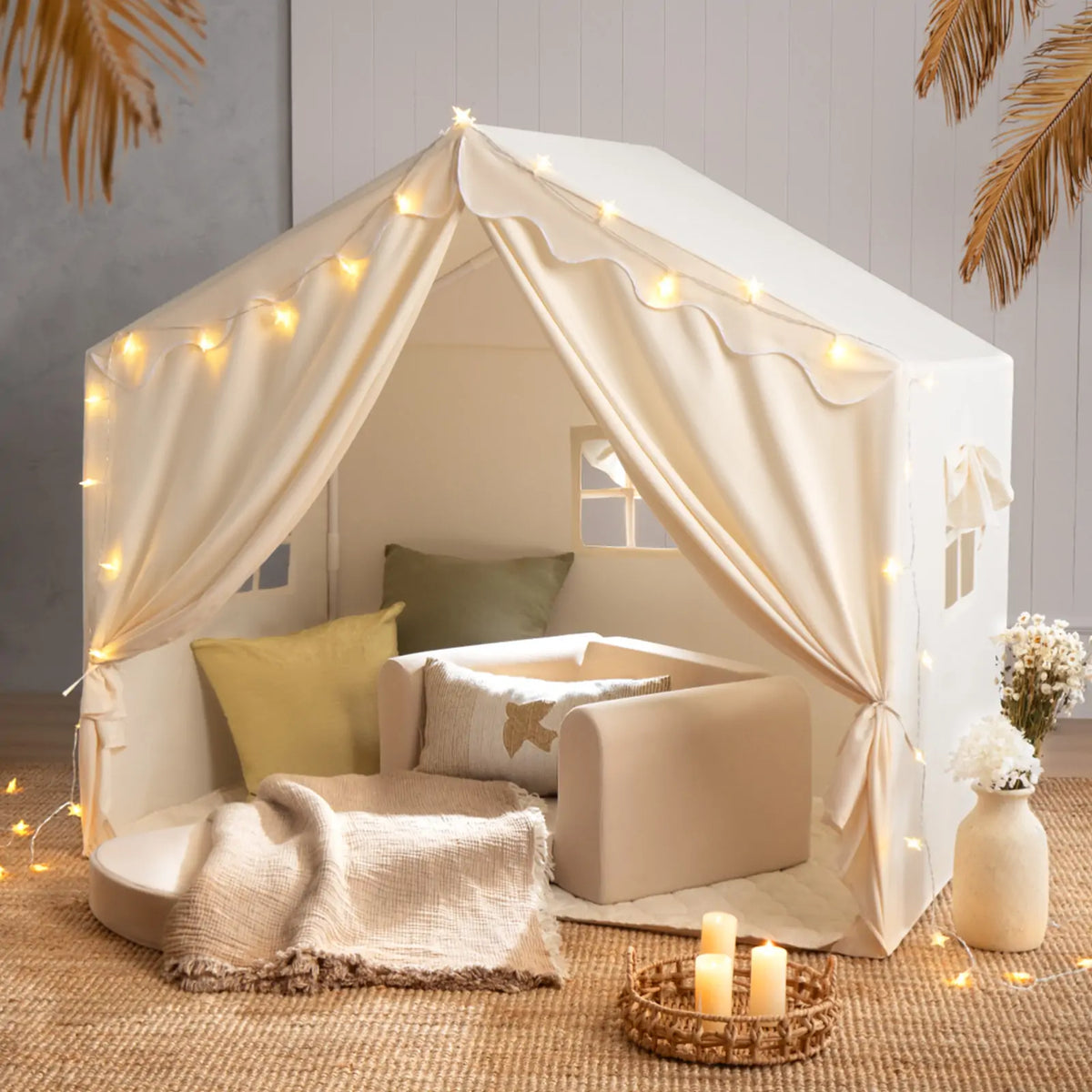 Tiny Land kids play tent with star lights