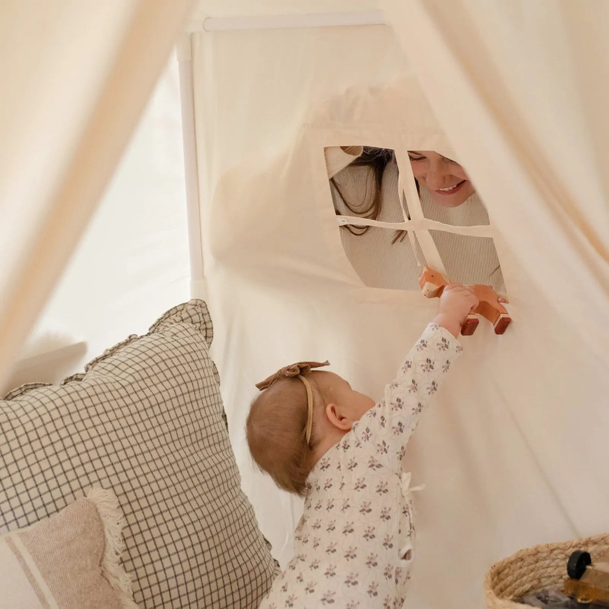 Tiny Land Starlight Hideaway | Kids Play Tent with Star Lights