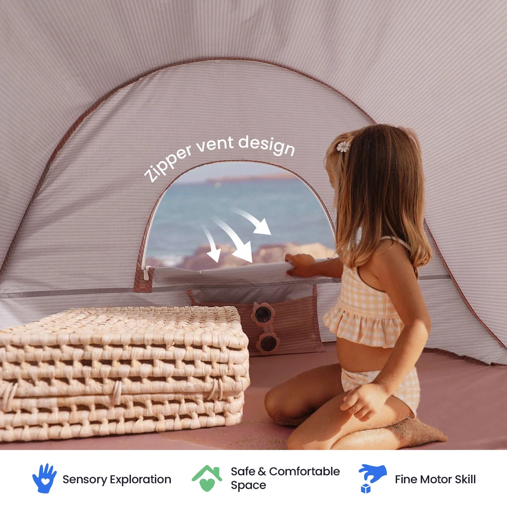 Tiny Land Beach Day | Kids Beach Tent & Sand Toy Set