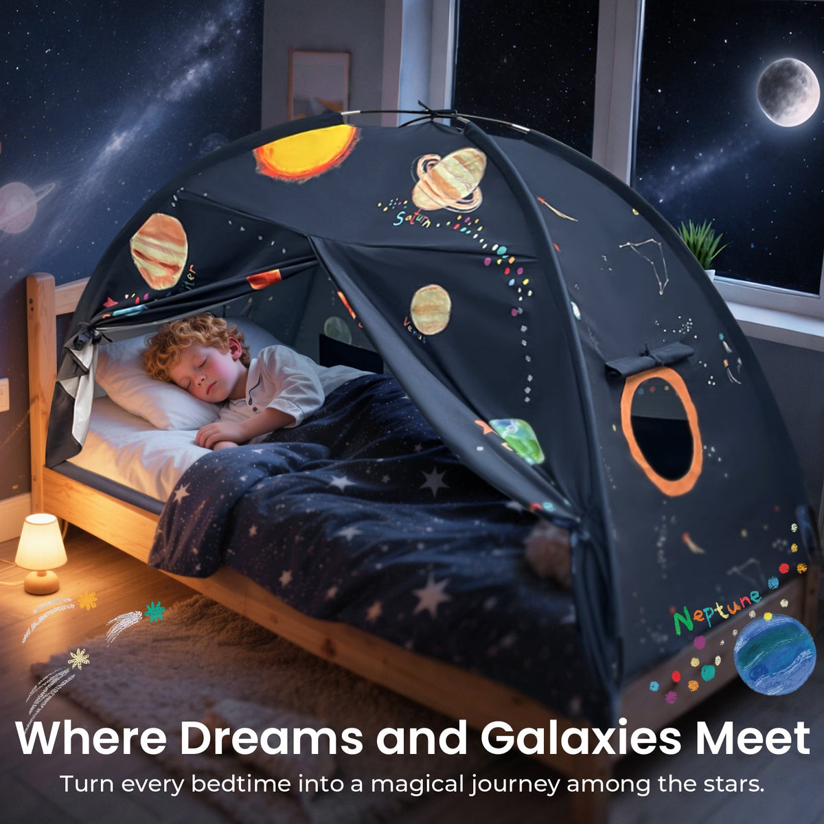 Tiny Land Dream Den | Kids Bed Tent & Indoor Play Tent