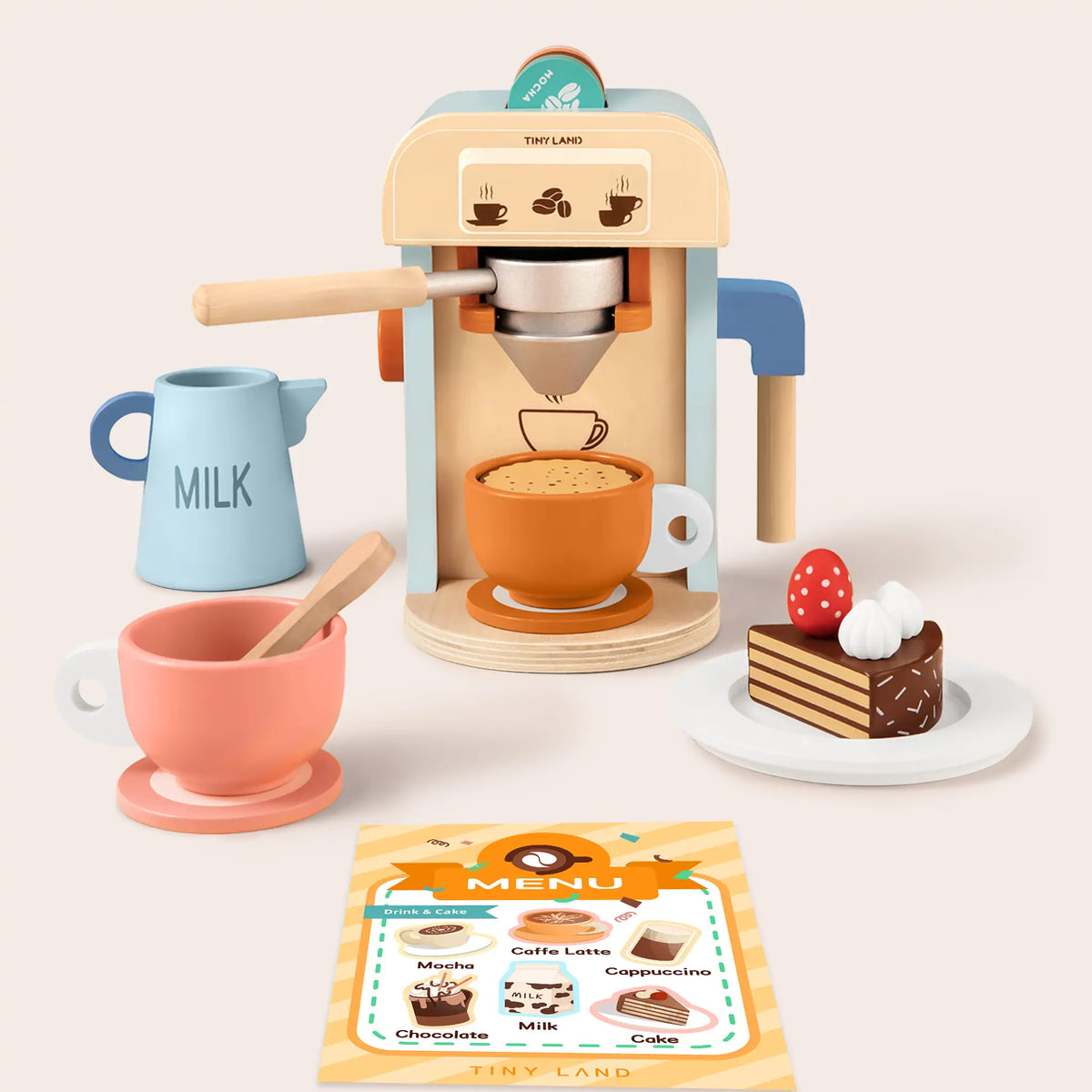 Tiny Land Little Barista | Wooden Coffee Maker Play Set — manufacturer product image 7