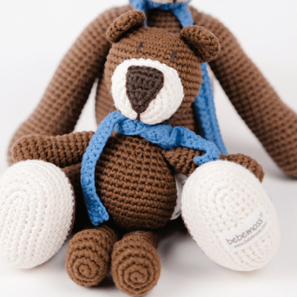 Bebemoss Mini Atty the Brown Bear | Crochet Plushie