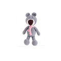 Bebemoss mini gray Atty bear crochet toy with scarf