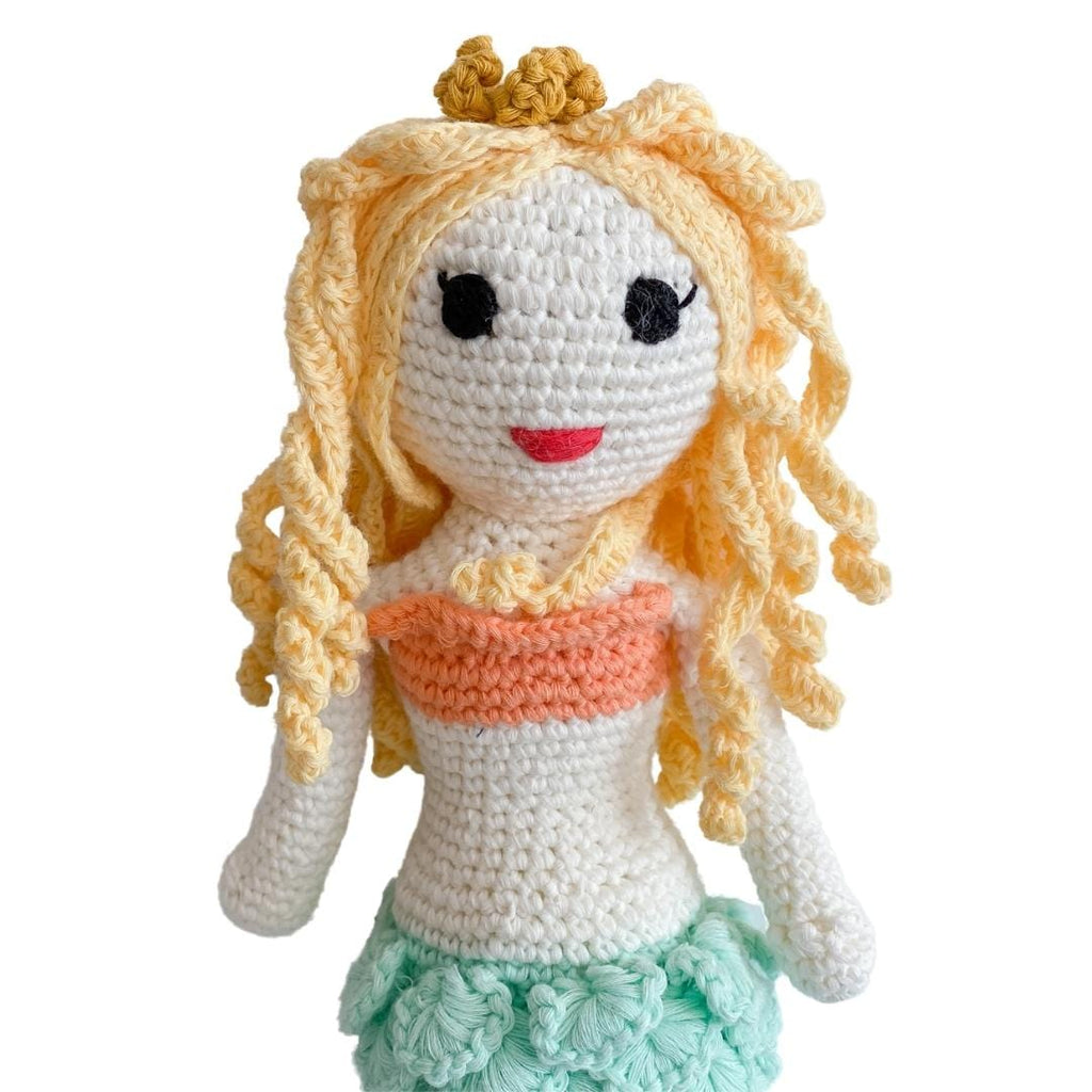 Bebemoss Azalea the Blonde Mermaid | Crochet Doll