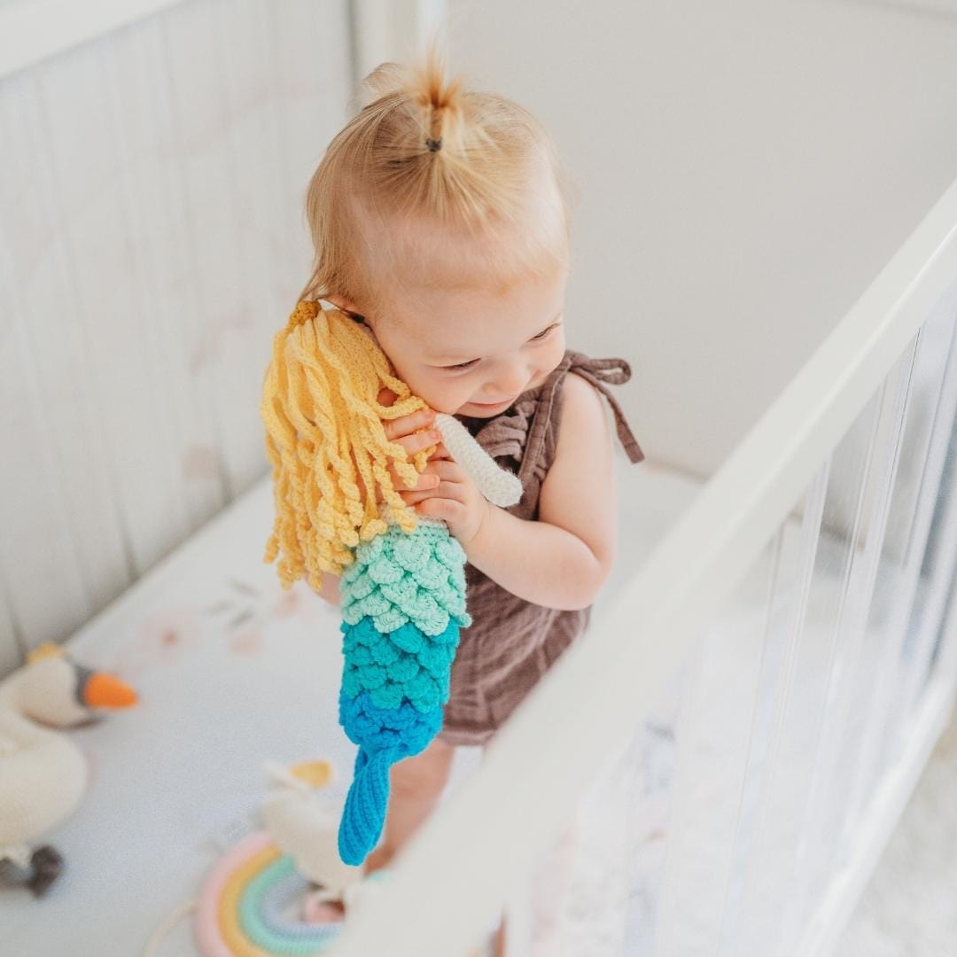Bebemoss Azalea the Blonde Mermaid | Crochet Doll