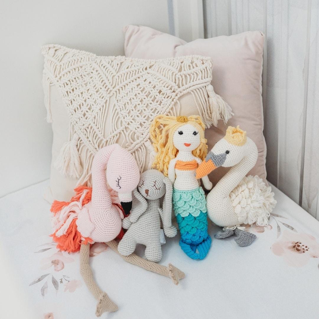 Bebemoss Azalea the Blonde Mermaid | Crochet Doll