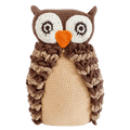 Bebemoss Barney brown owl crochet toy