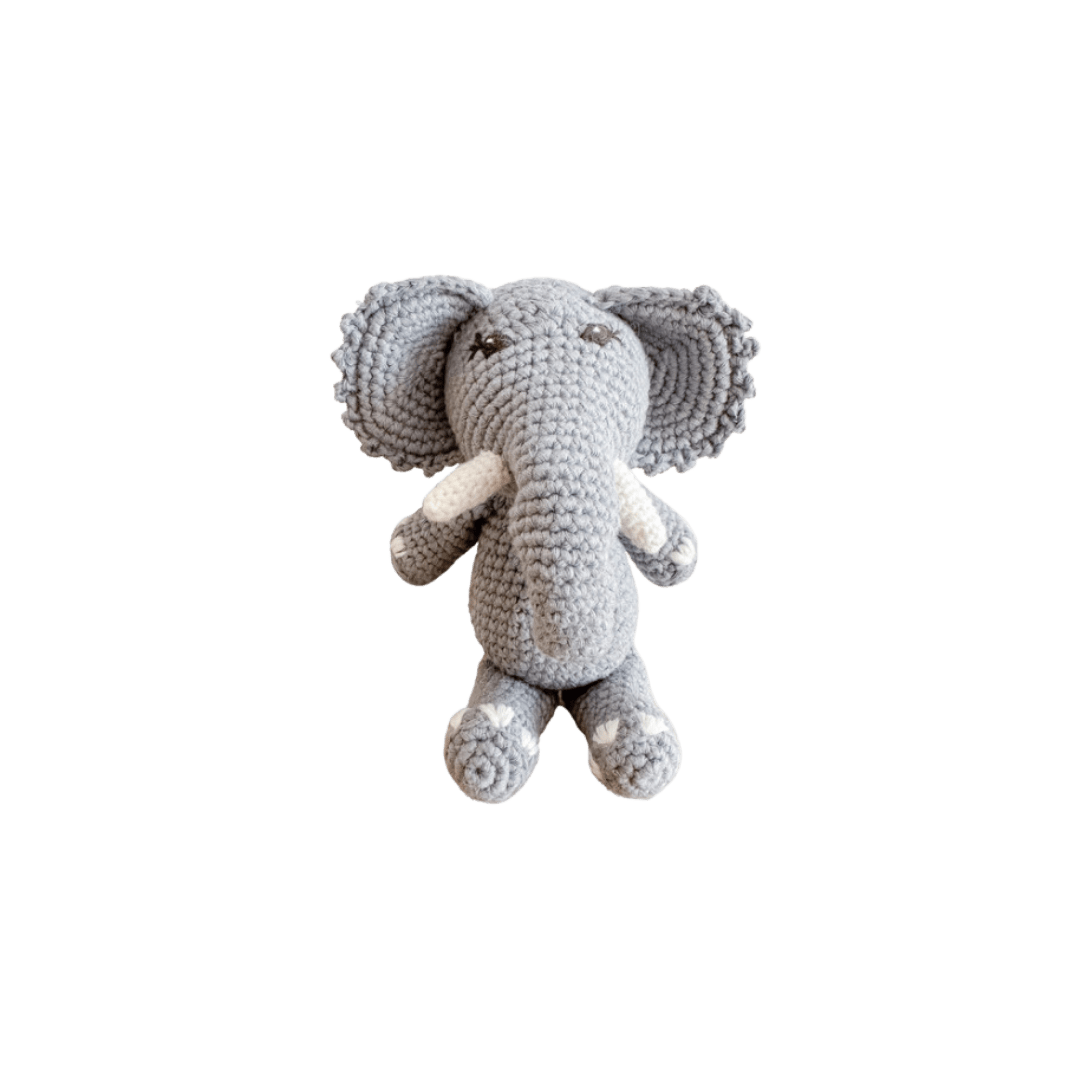 Bebemoss mini Barry elephant crochet toy