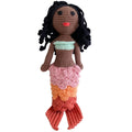 Bebemoss Azalea mermaid with dark curls crochet doll