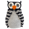 Bebemoss Barney gray owl crochet stuffed animal