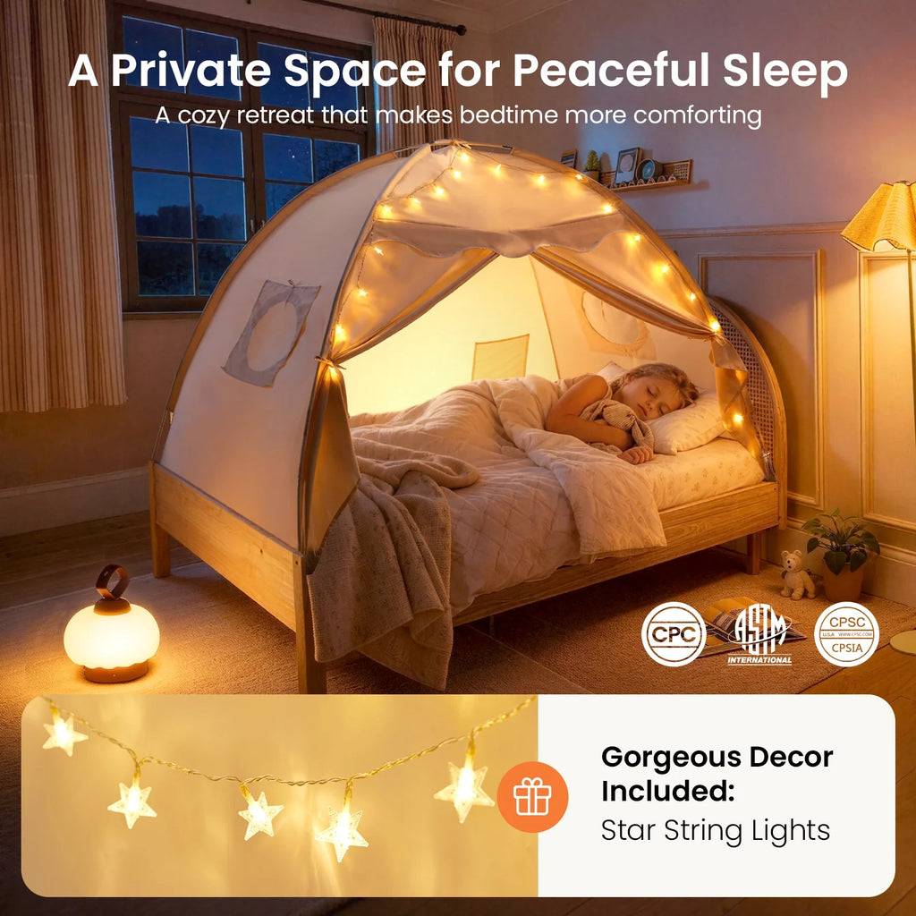Tiny Land Dream Den | Kids Bed Tent & Indoor Play Tent
