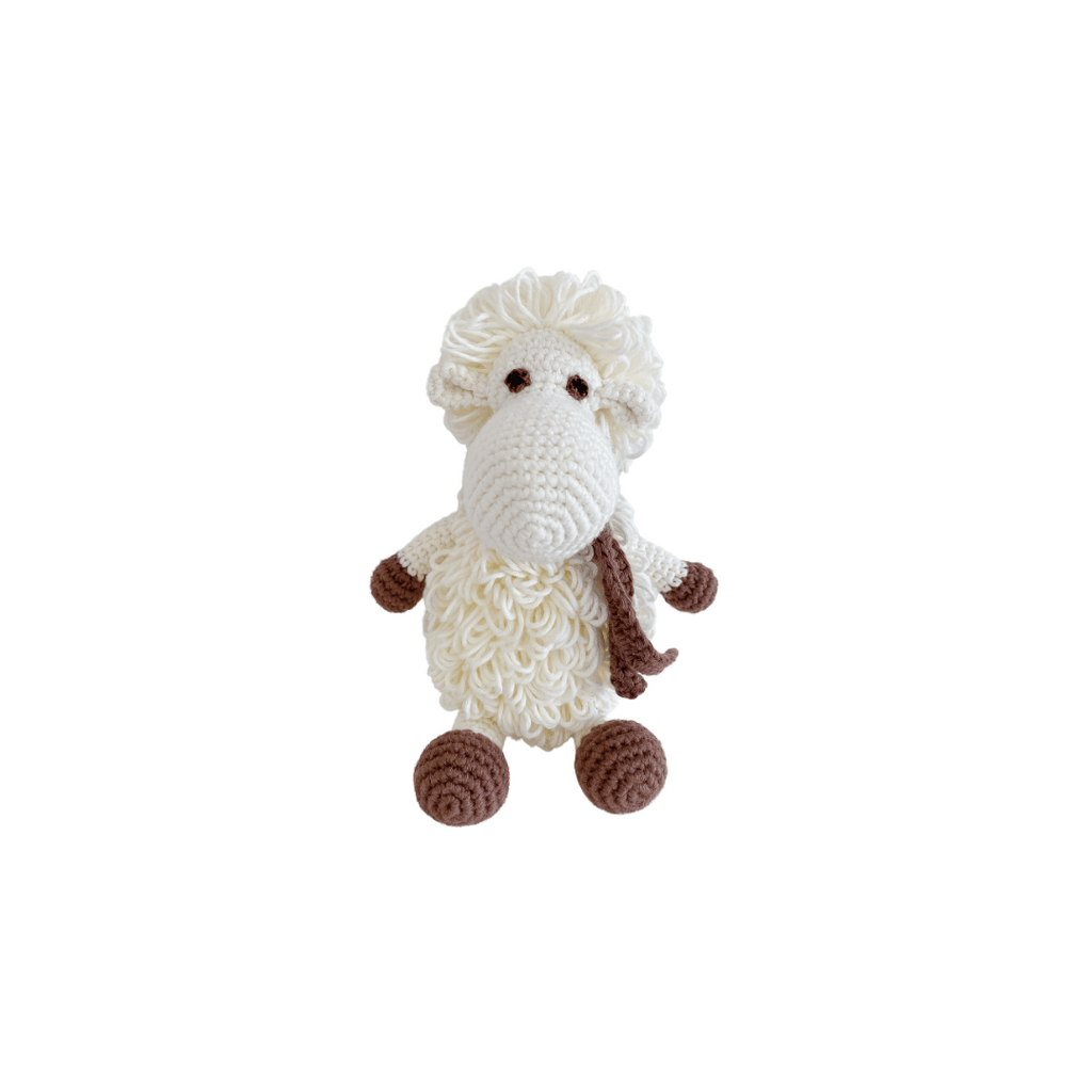 Bebemoss mini Darla white sheep crochet plush