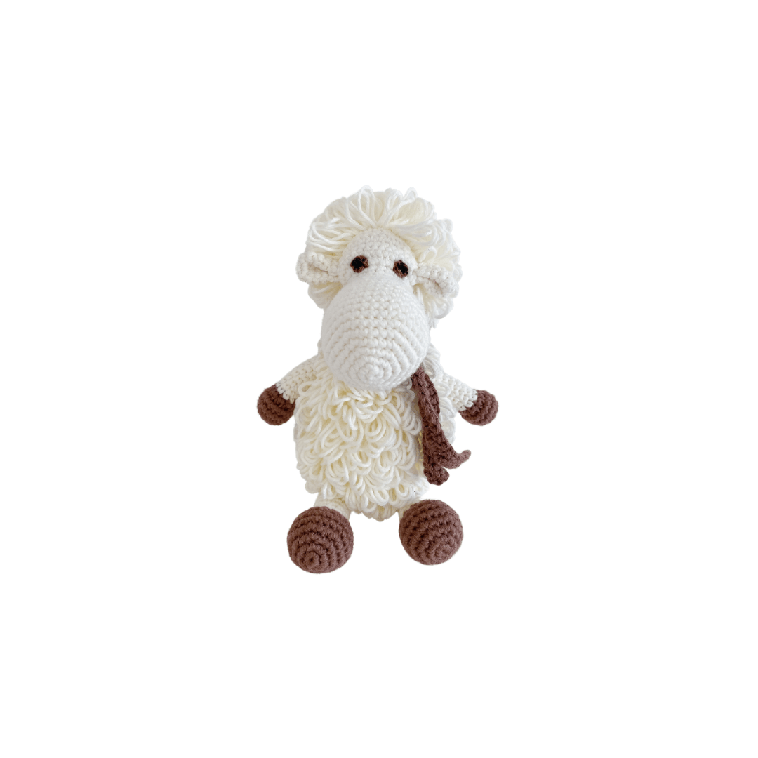 Bebemoss mini Darla white sheep crochet plush