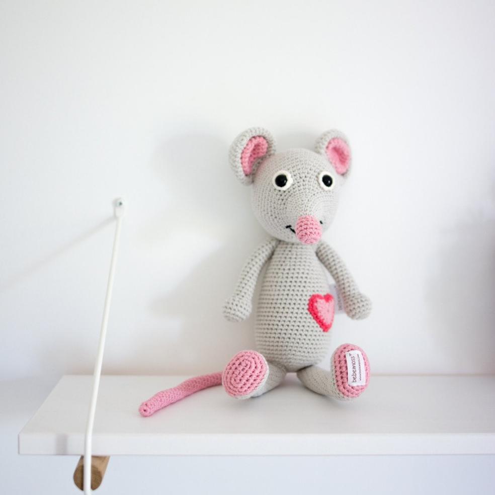 Bebemoss Emma the Mouse | Crochet Plushie