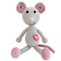 Bebemoss Emma gray mouse crochet toy