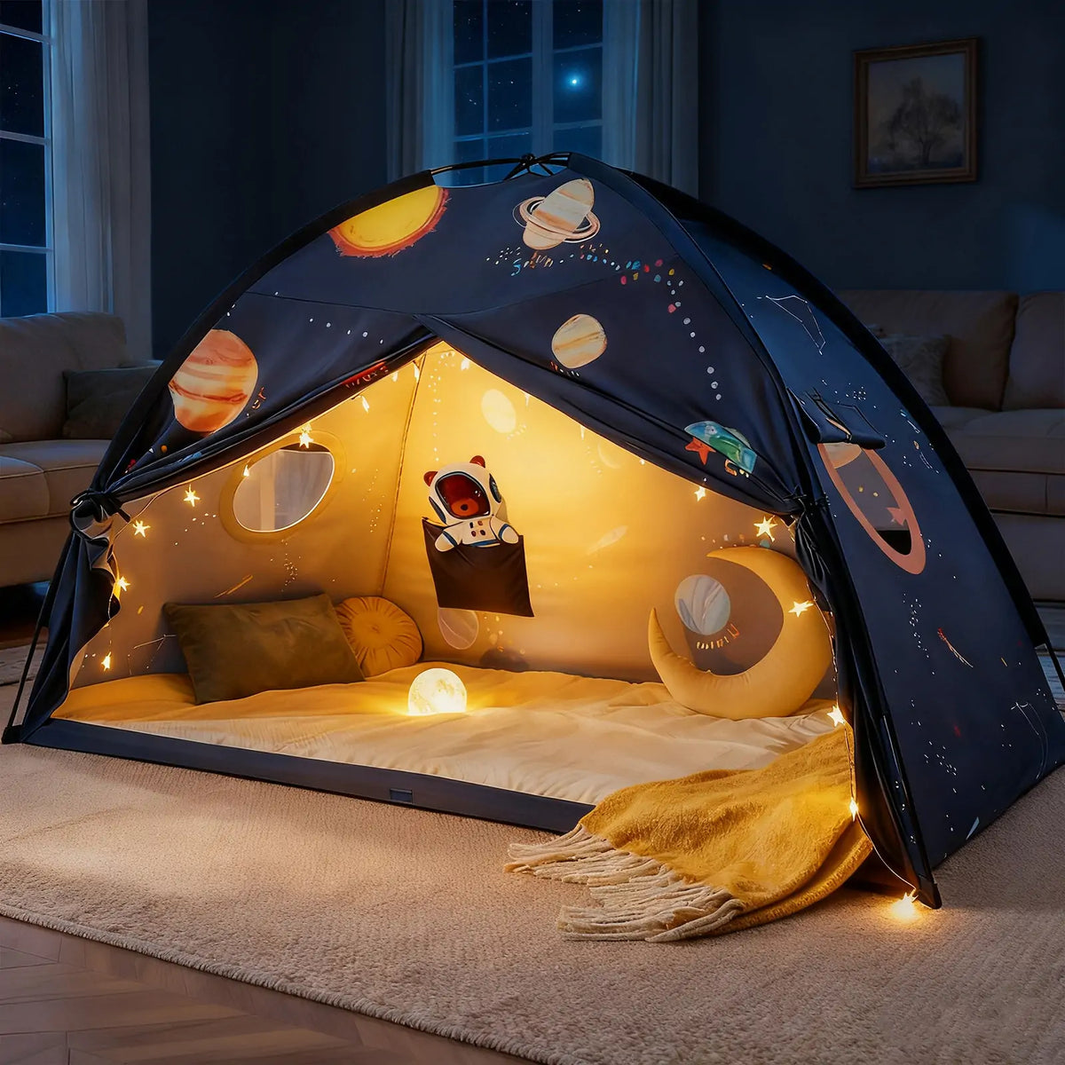Tiny Land Dream Den | Kids Bed Tent & Indoor Play Tent
