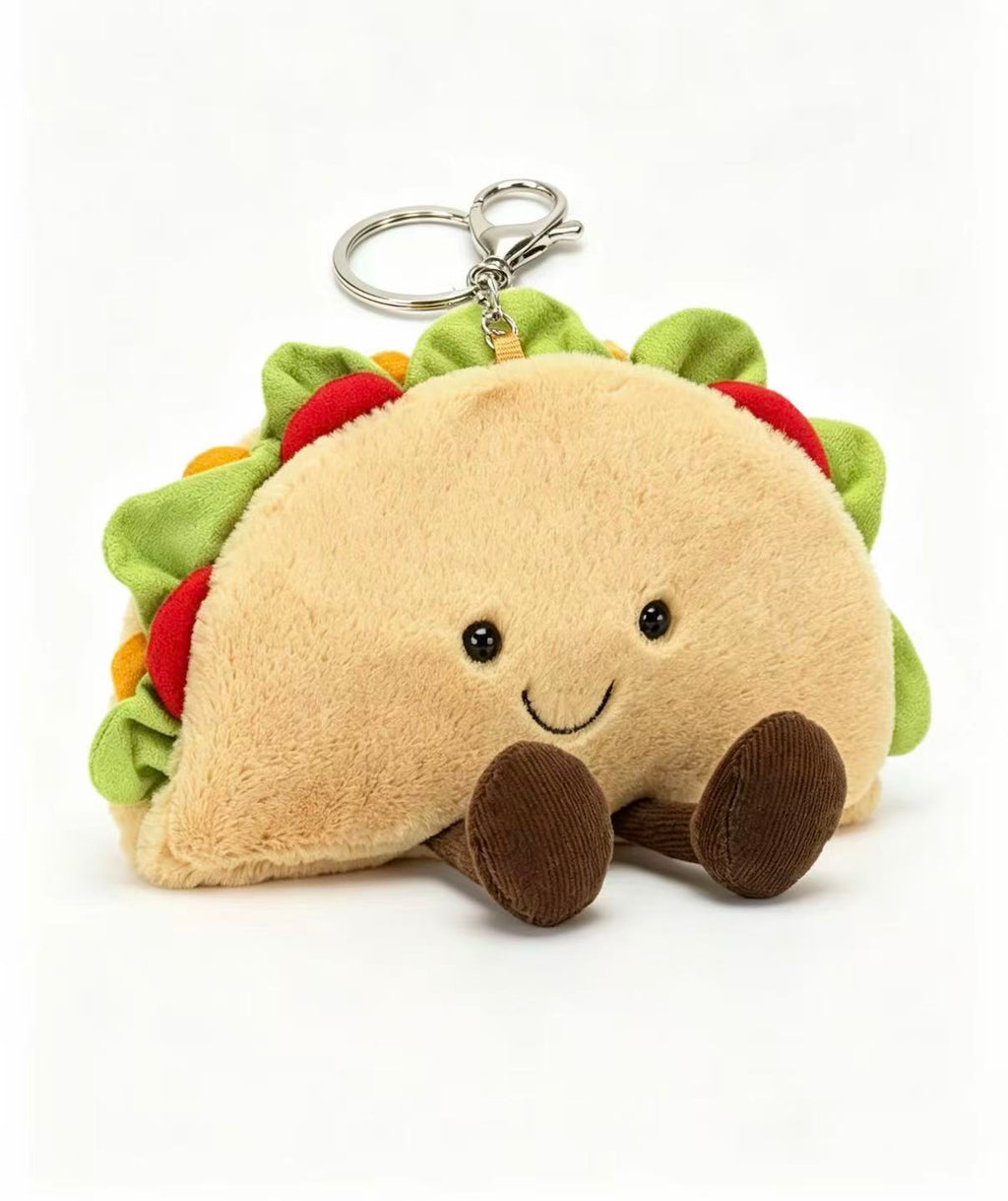 Jellycat Amuseables taco plush bag charm