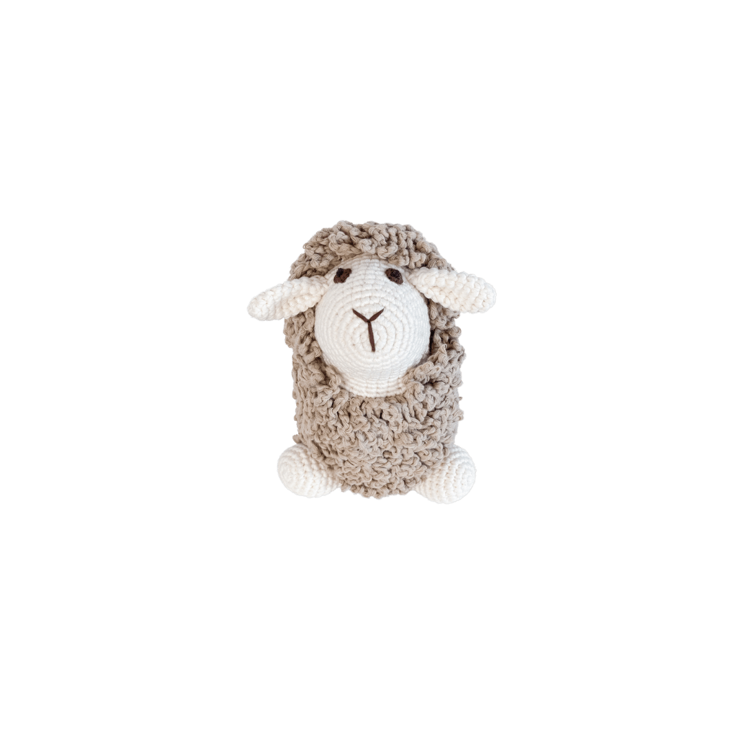 Bebemoss beige Farawee sheep crochet plush
