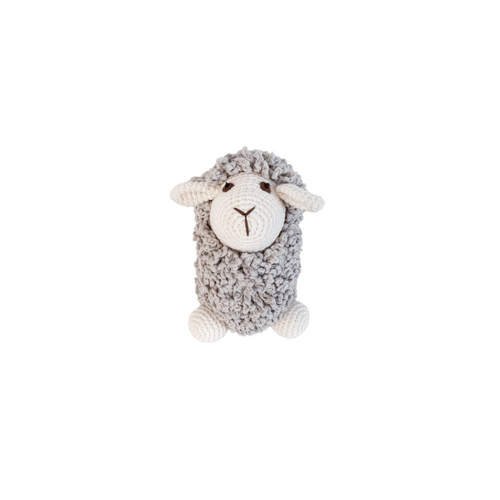 Bebemoss gray Farawee sheep crochet toy