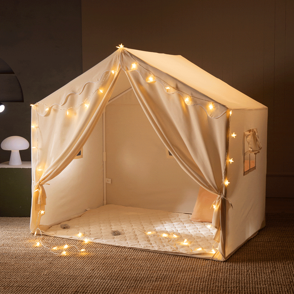 Tiny Land Starlight Hideaway | Kids Play Tent with Star Lights