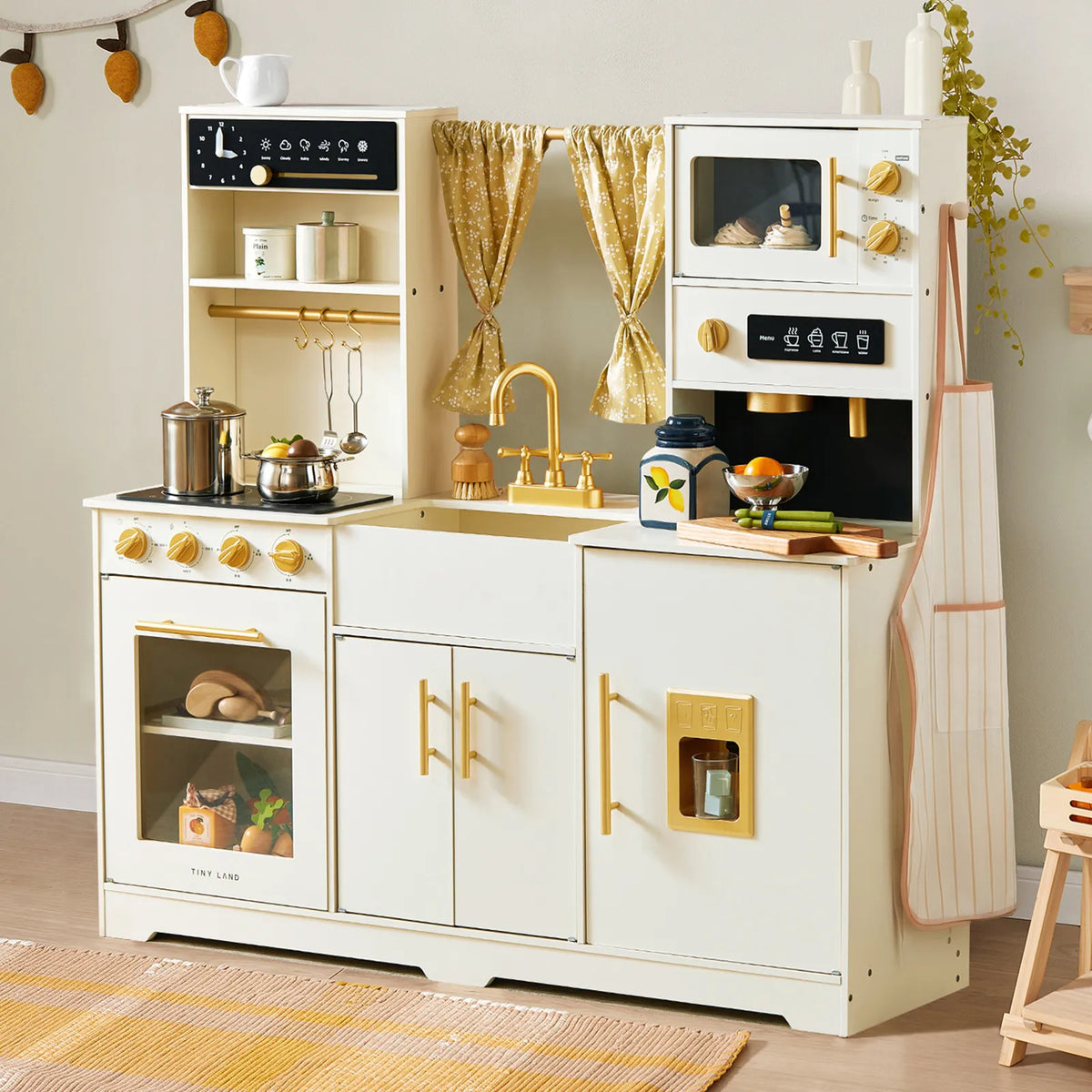 Tiny Land Iconic | Cream Wooden Play Kitchen — manufacturer product image 1