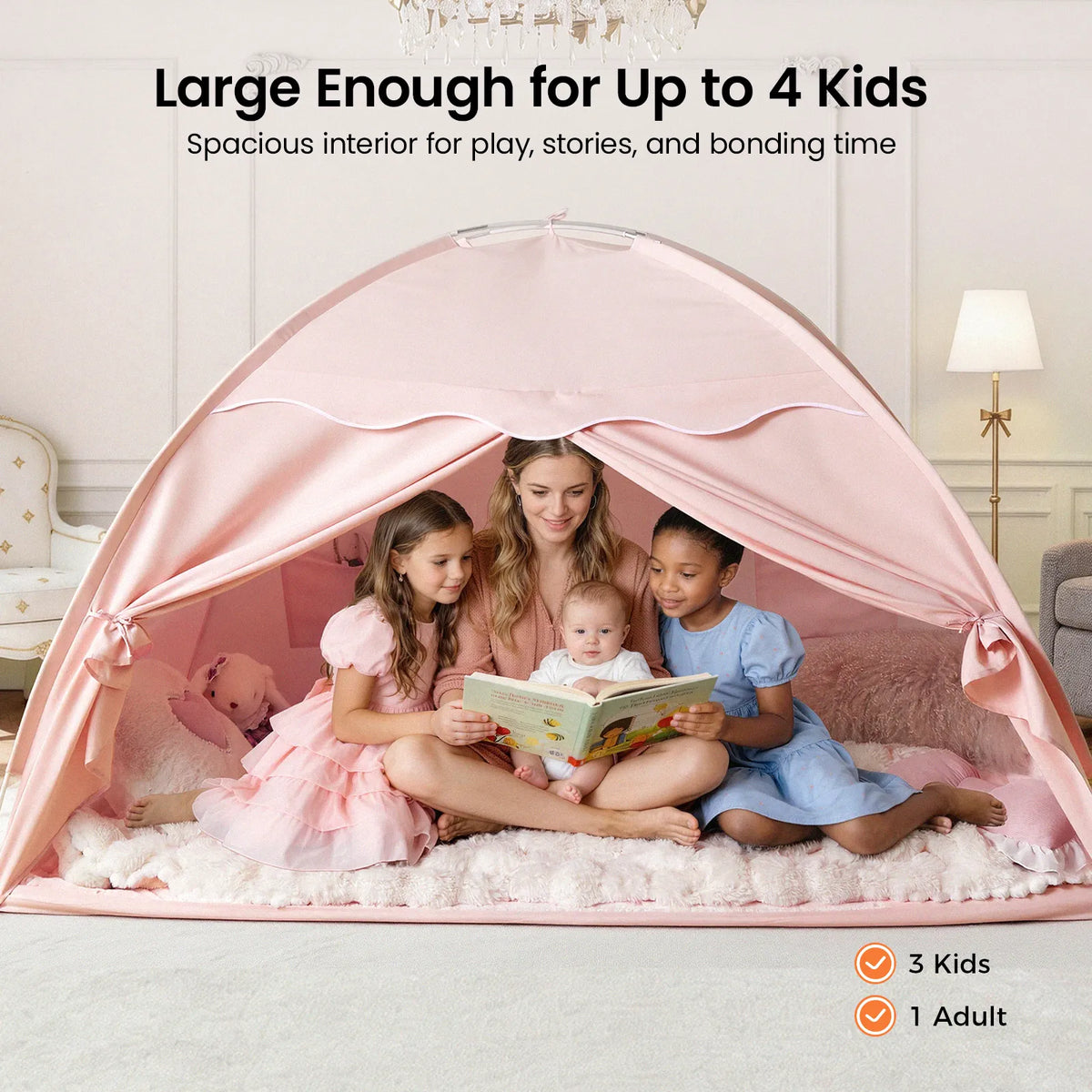Tiny Land Dream Den | Kids Bed Tent & Indoor Play Tent