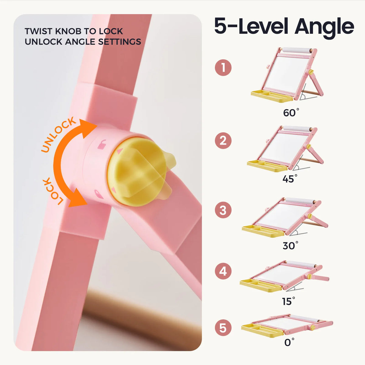 Tiny Land Creative Corner | Double-Sided Magnetic Tabletop Easel