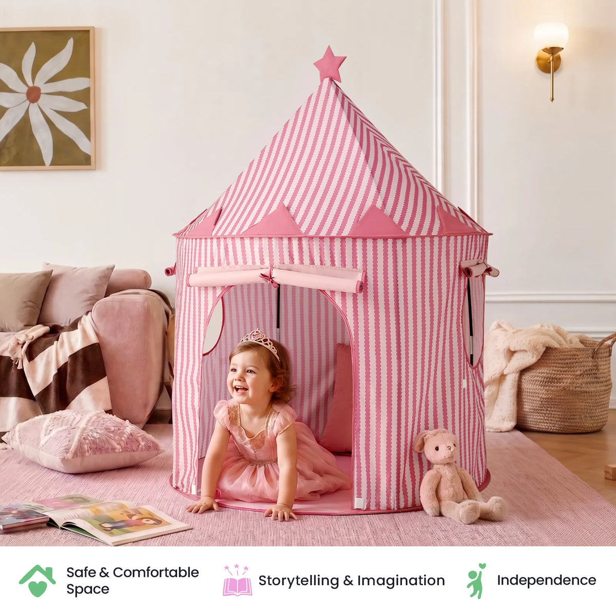 Tiny Land Cozy Hideaway | Indoor Play Tent for Toddlers & Kids