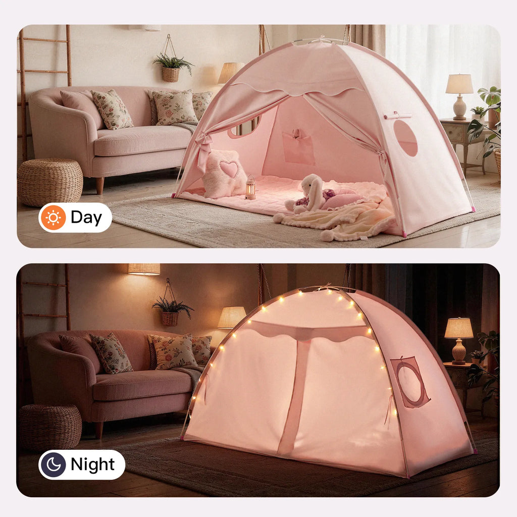 Tiny Land Dream Den | Kids Bed Tent & Indoor Play Tent