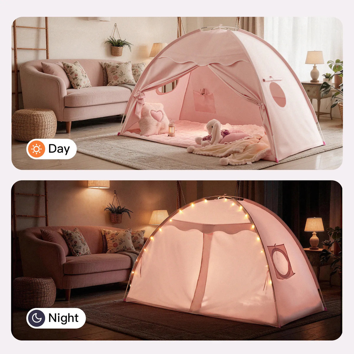 Tiny Land Dream Den | Kids Bed Tent & Indoor Play Tent