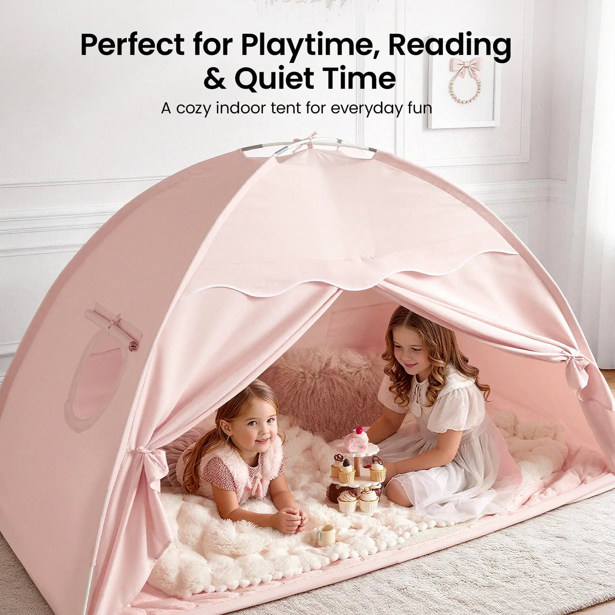 Tiny Land Dream Den | Kids Bed Tent & Indoor Play Tent
