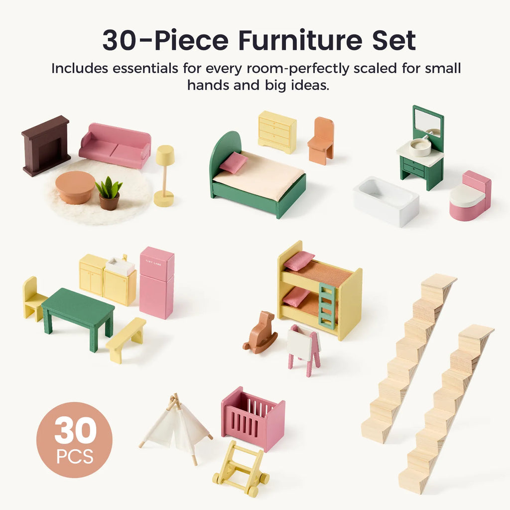Tiny Land Sweetwood | Wooden Dollhouse Without Dolls