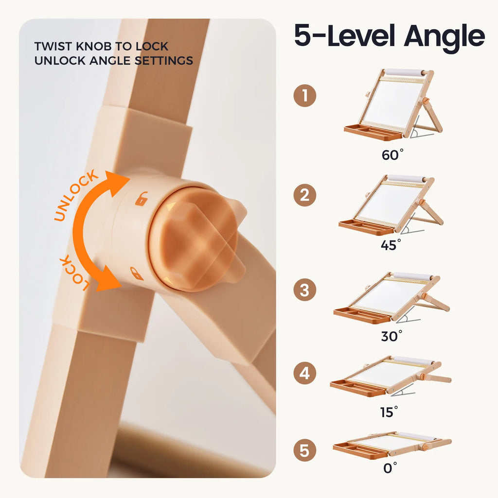 Tiny Land Creative Corner | Double-Sided Magnetic Tabletop Easel