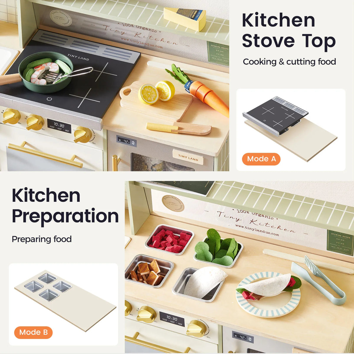 Tiny Land BistroSwitch | 2-in-1 Play Kitchen & Bistro — manufacturer product image 3