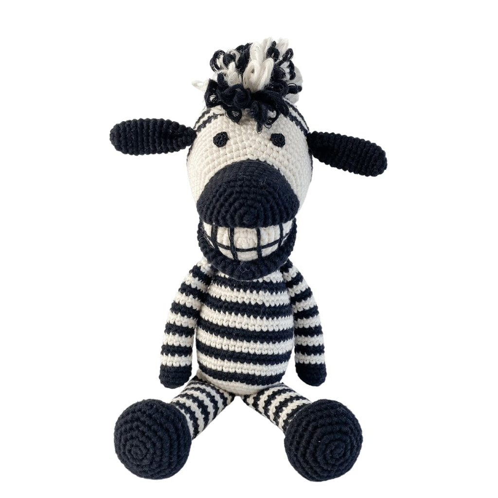 Bebemoss Lebo striped zebra crochet plush