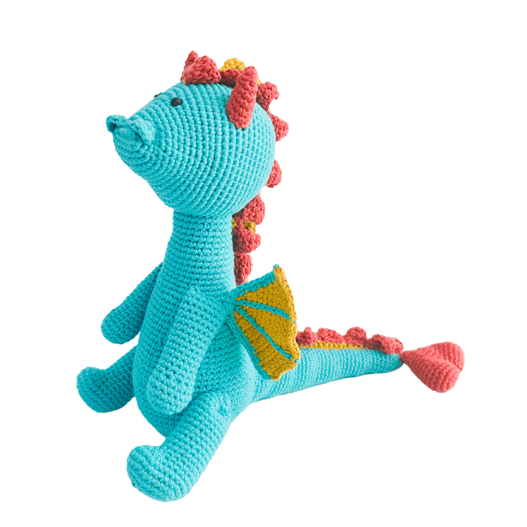 Loong | The Little Teal Dragon Crochet Plushie