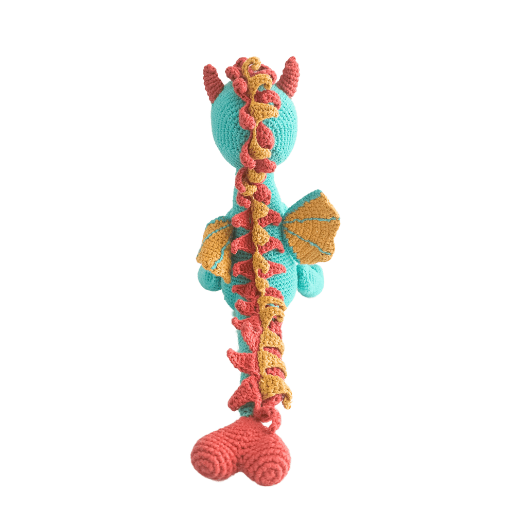 Loong | The Little Teal Dragon Crochet Plushie