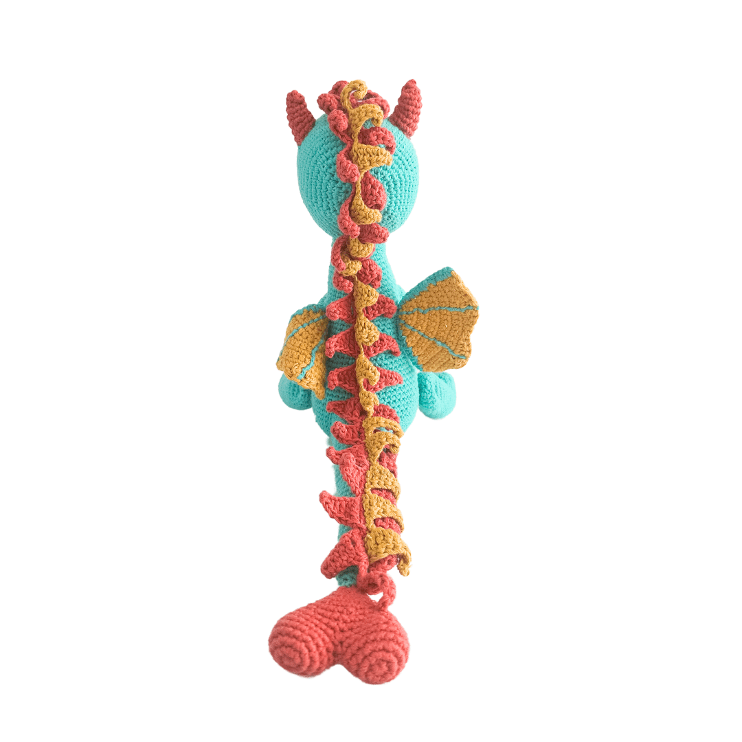 Loong | The Little Teal Dragon Crochet Plushie