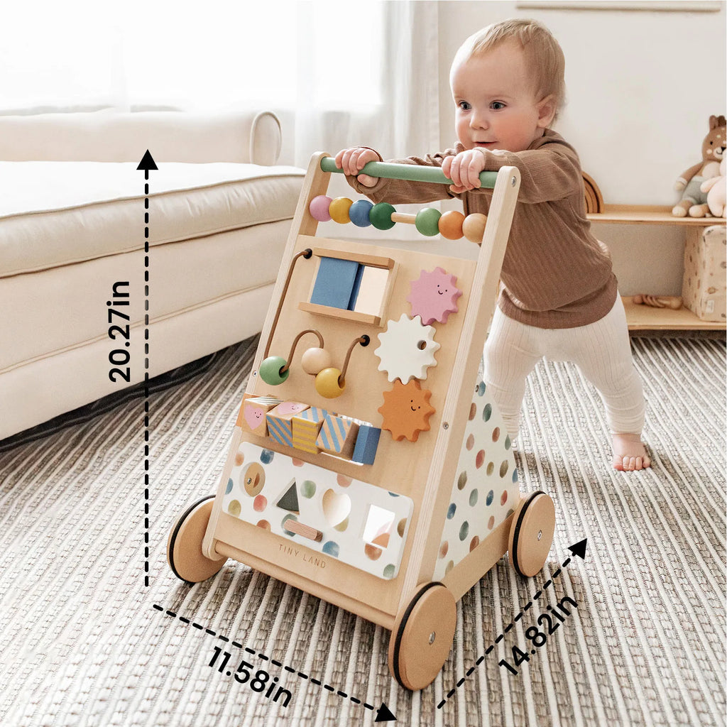 Tiny Land First Steps | Natural Wooden Baby Walker — manufacturer product image 6