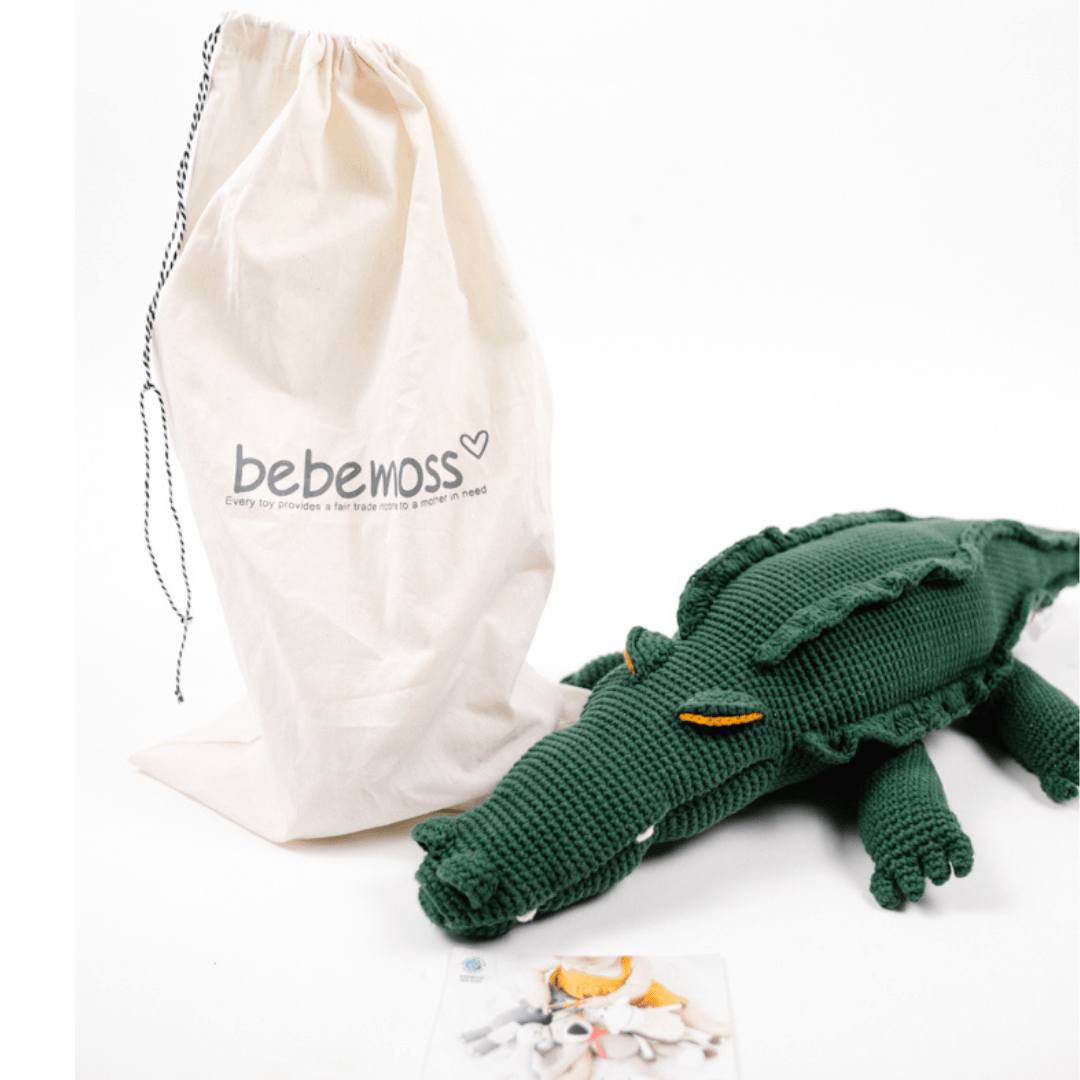 Bebemoss Big Marvin the Crocodile | Crochet Plushie