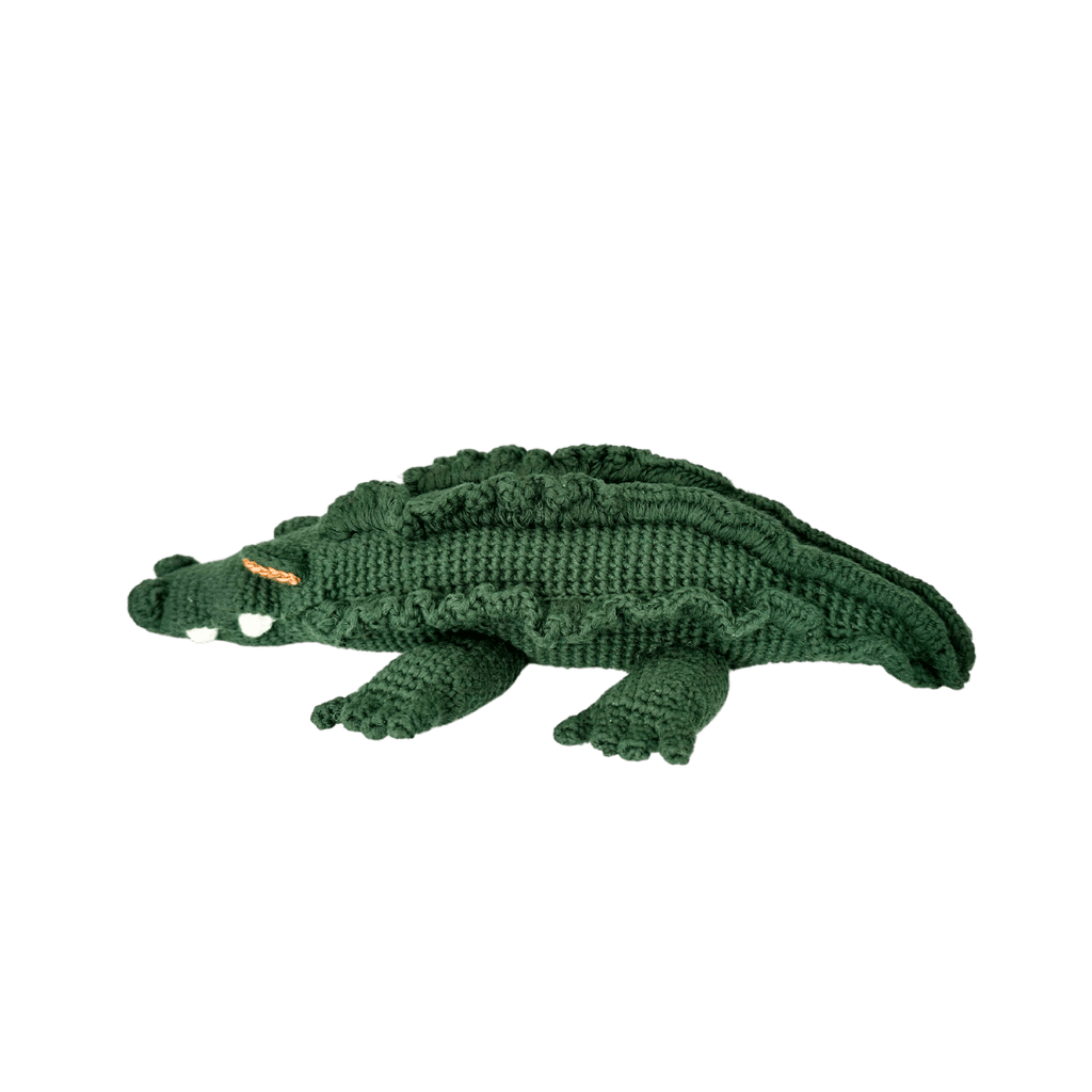 Bebemoss Marvin green crocodile crochet stuffed animal