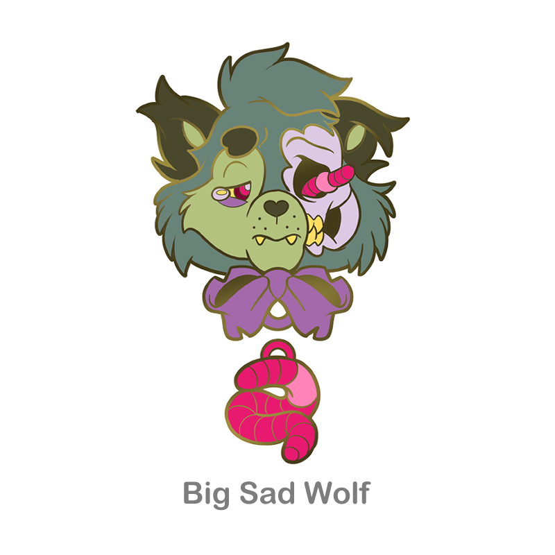 Tiny Teeth Medium Enamel Pins | Snughoul Art