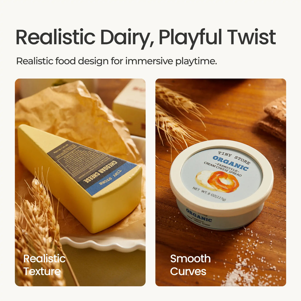 Tiny Land Dairy Delights | Pretend Dairy Play Food Set