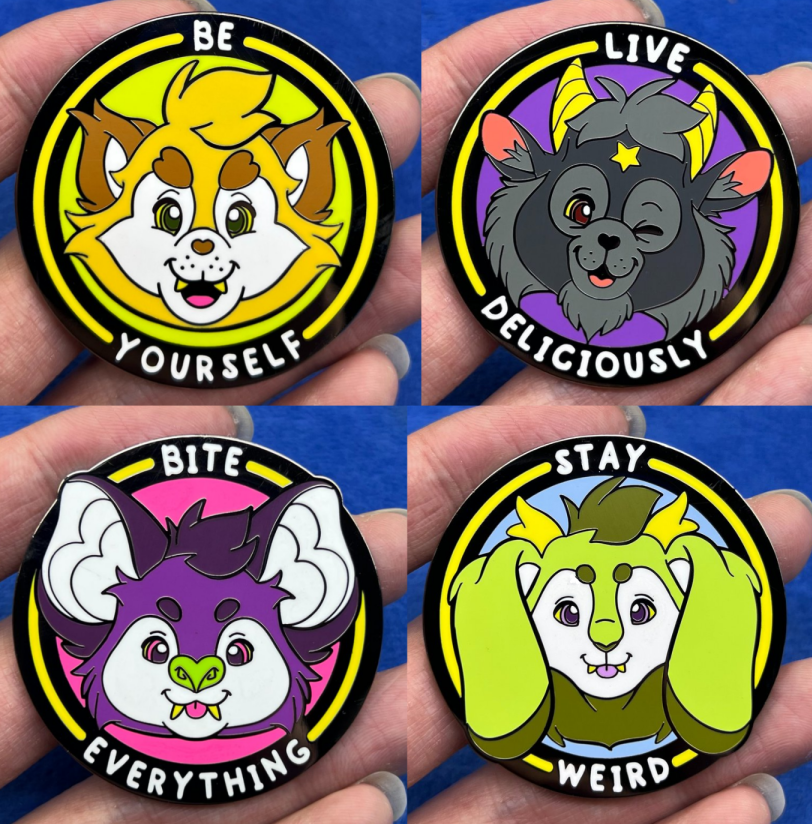 Little Cryptid Pep Talks | Tiny Teeth Enamel Pins