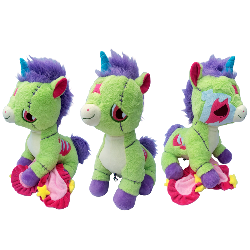 Tiny Teeth Rotwell zombie unicorn collectible plush
