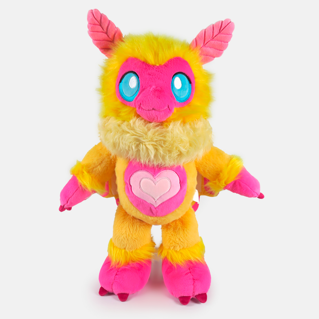 Tiny Teeth Rosy Maple Mothman plush creature