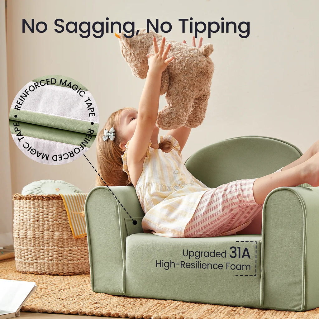 Tiny Land GentleSnug | Foldable Convertible Kids Lounge Chair