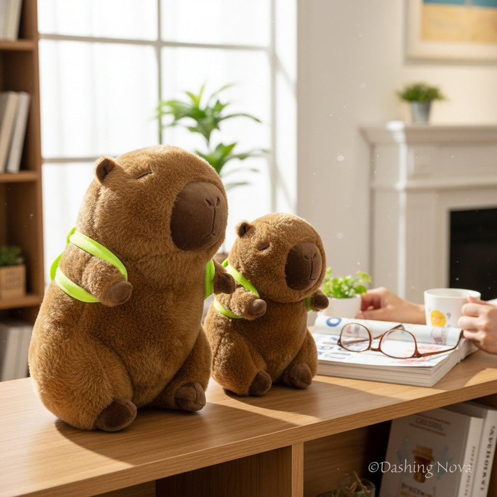 Turtle Trek Capy capybara stuffed animal alternate product photo
